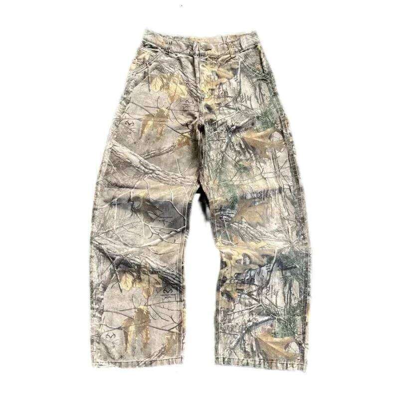 New American Style Street Wear Hip Hop Rock Revival Embroidered Loose Casual Y2k Wide Guys Men Jeans 26H0304