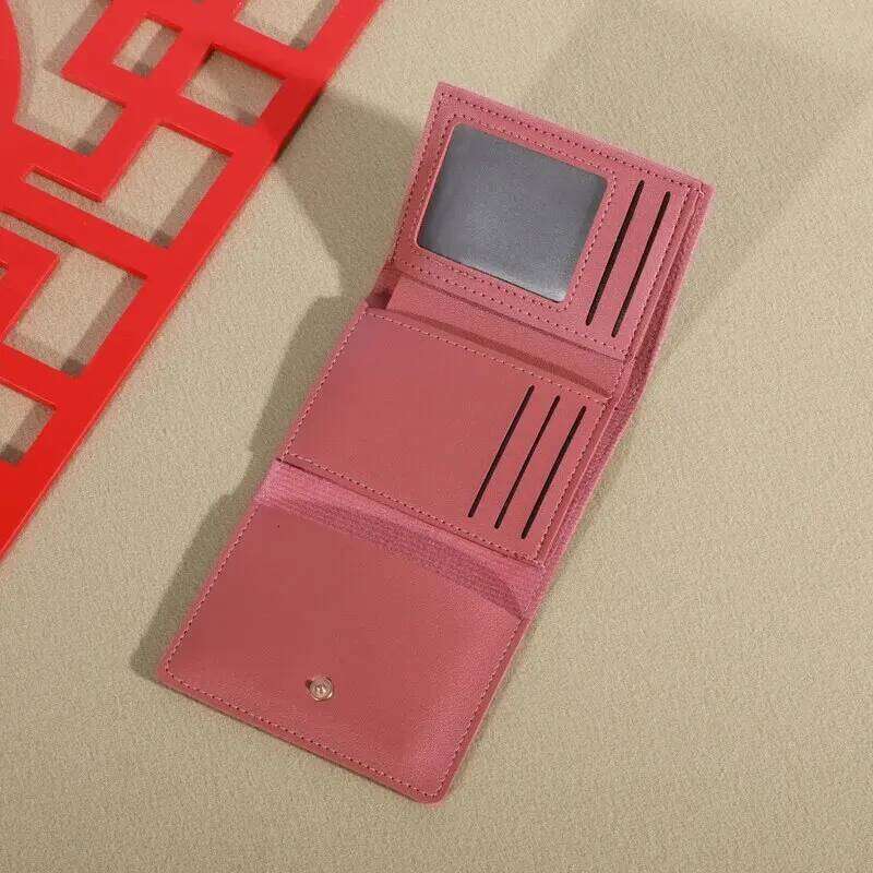 2023 New Small Women's Short Fold Personalized Student Cute Mini Fashion Zero Wallet C260304