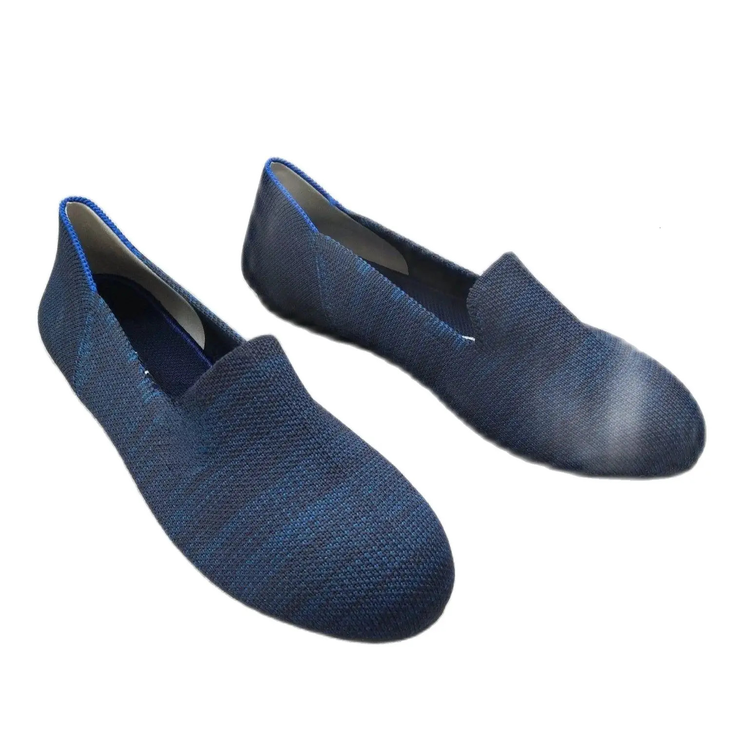 Maggies Walker Womens Stretchable Soft Bottom Knitted Flats Spring Shallow-mouth Washable Casual Loafers Size 3540 260303