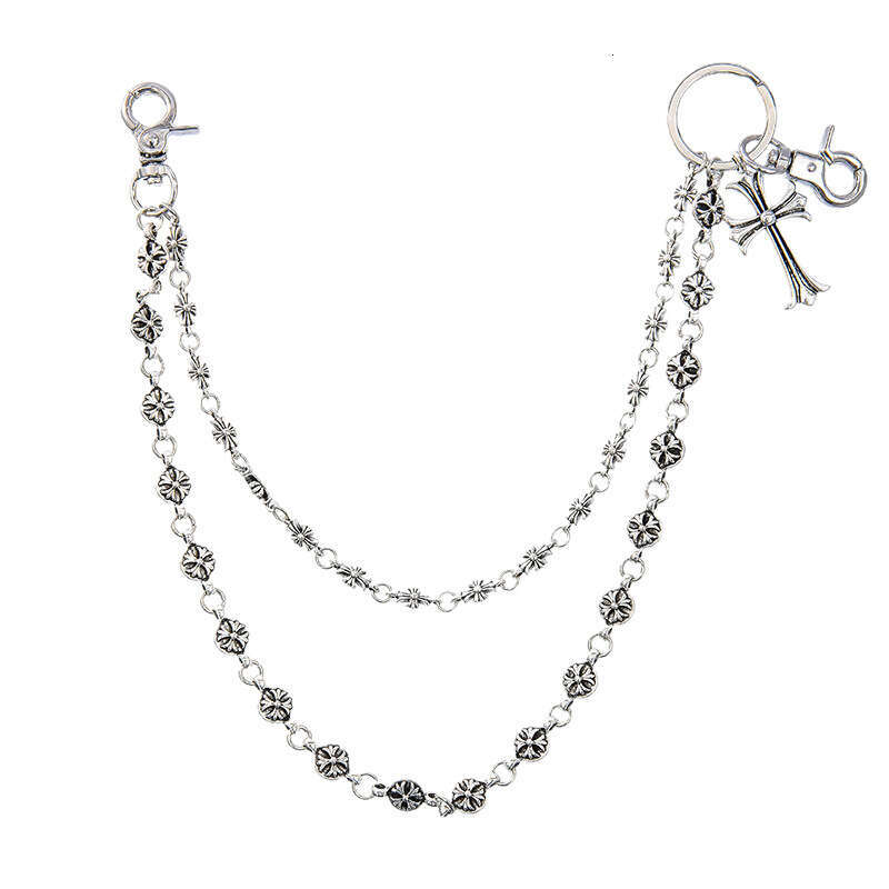 Pants Bag Sword Round Bead Cross Waist Lobster Clasp Pendant Jeans Chain