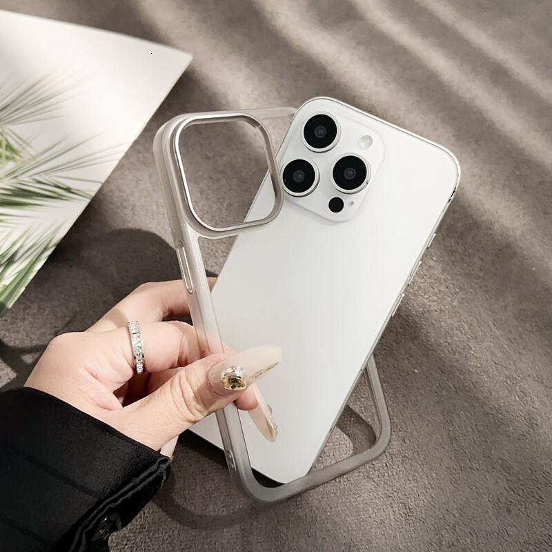Compatible with iPhone 17 Max Matte 16 Frame Case Apple 13/14/15 Pro Lens Protector Trendy