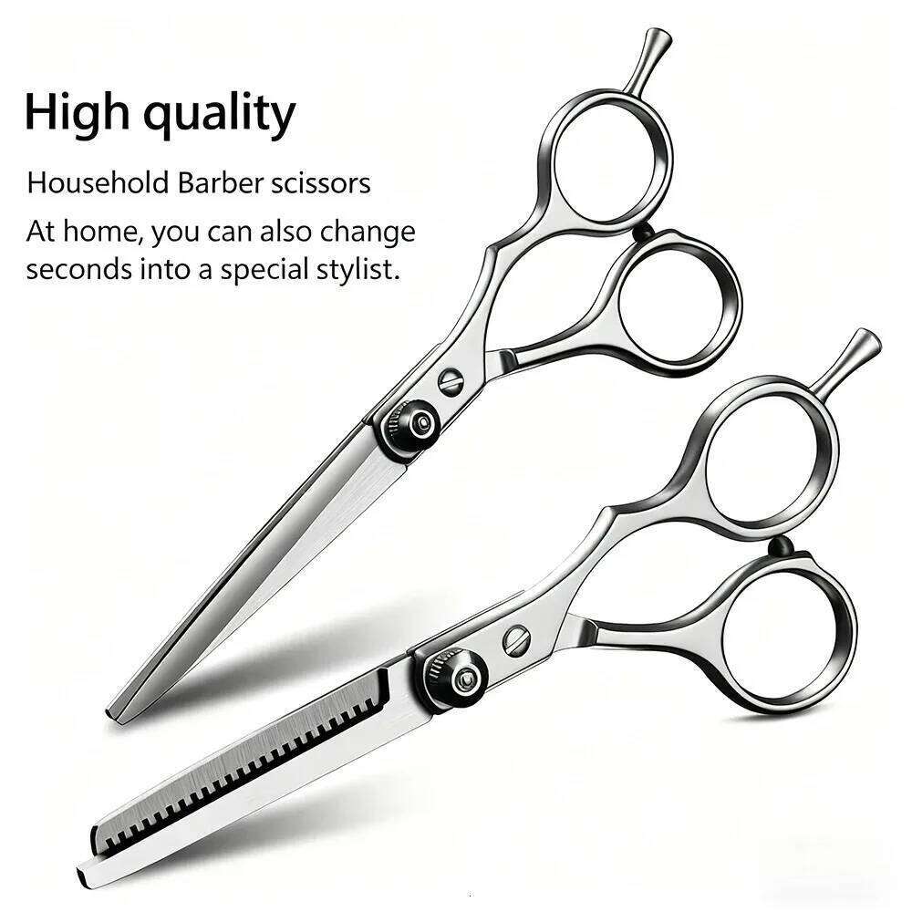 Professional Hairdressing Scissors 6 Inch Barber Shop Hairdresser's Cutting Tools Housework Accesories Hair Thinning H260303