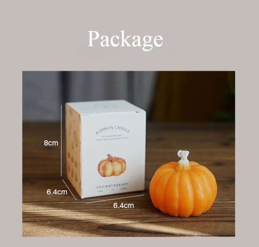 Handmade Pumpkin Candle Romantic Cute Soy Wax Aromatherapy Small Scented Relaxing Wedding Birthday Party Gift Home Decoration W260304