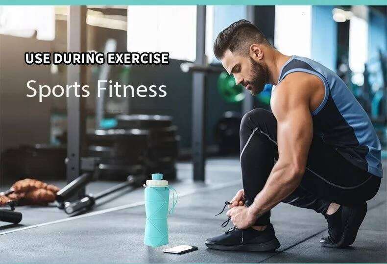 Silicone Folding Portable Outdoor Sports Travel Coffee Shockproof Car Water Cup S260303