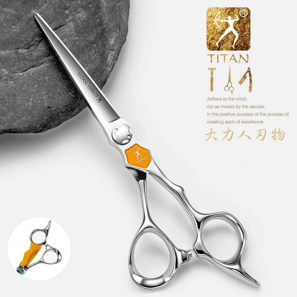 Titan Barber Professional Grade Hairdressing Shears for Stylists Cutting Thininng CNC Japan Steel Hair Scissors H260303