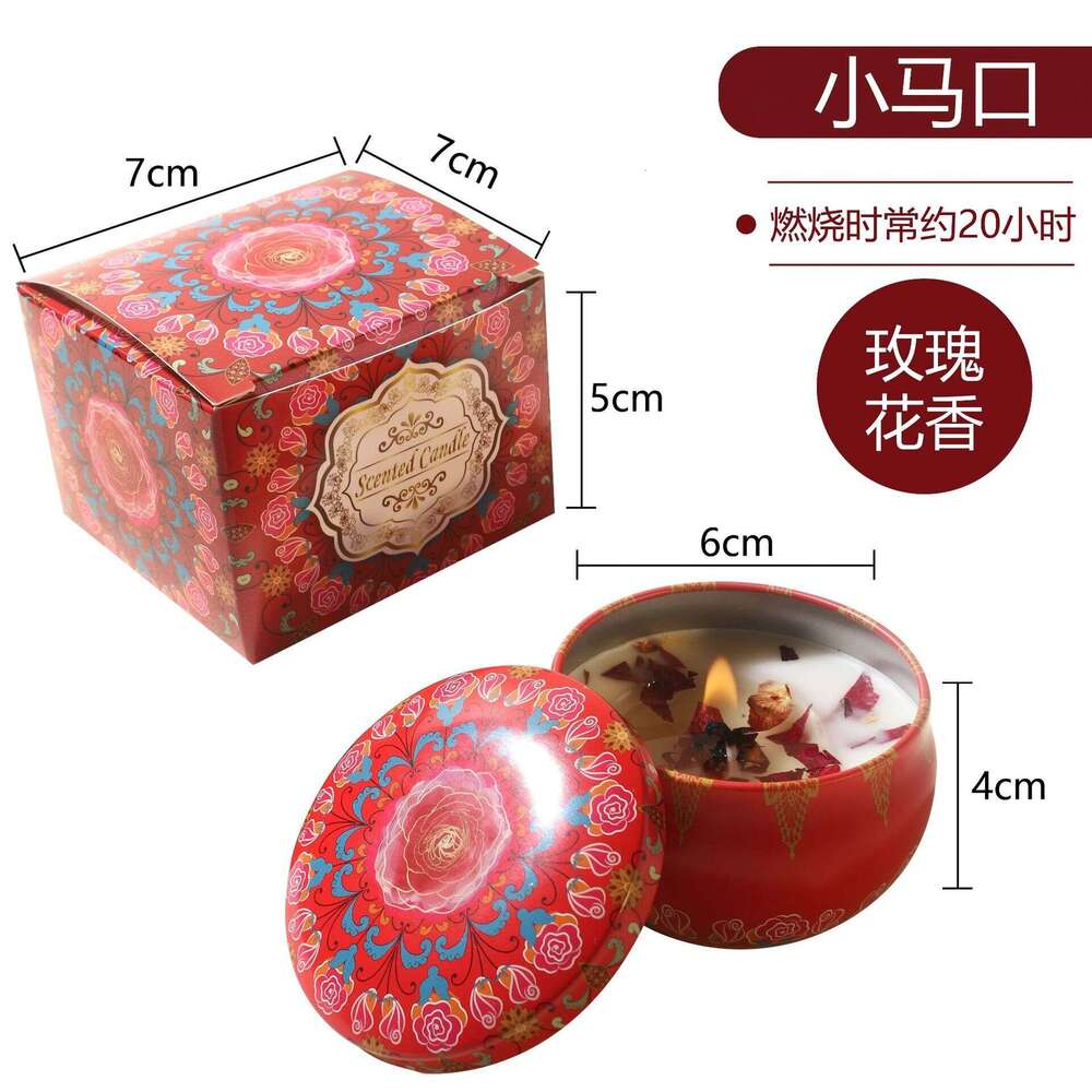 Cross-Border Plant Soy Wax Dried Flower Wedding Favor Birthday Gift Floral Fragrance Aromatherapy Candle W260304
