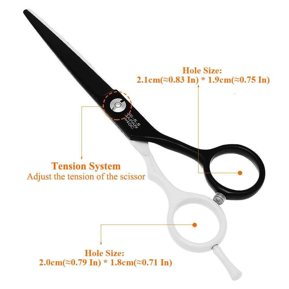 5.5 inch High Quality Hairdressing Japan Steel Hair Cutting Clippers Thinning Scissors Set Barber Styling Shears A0019A H260303