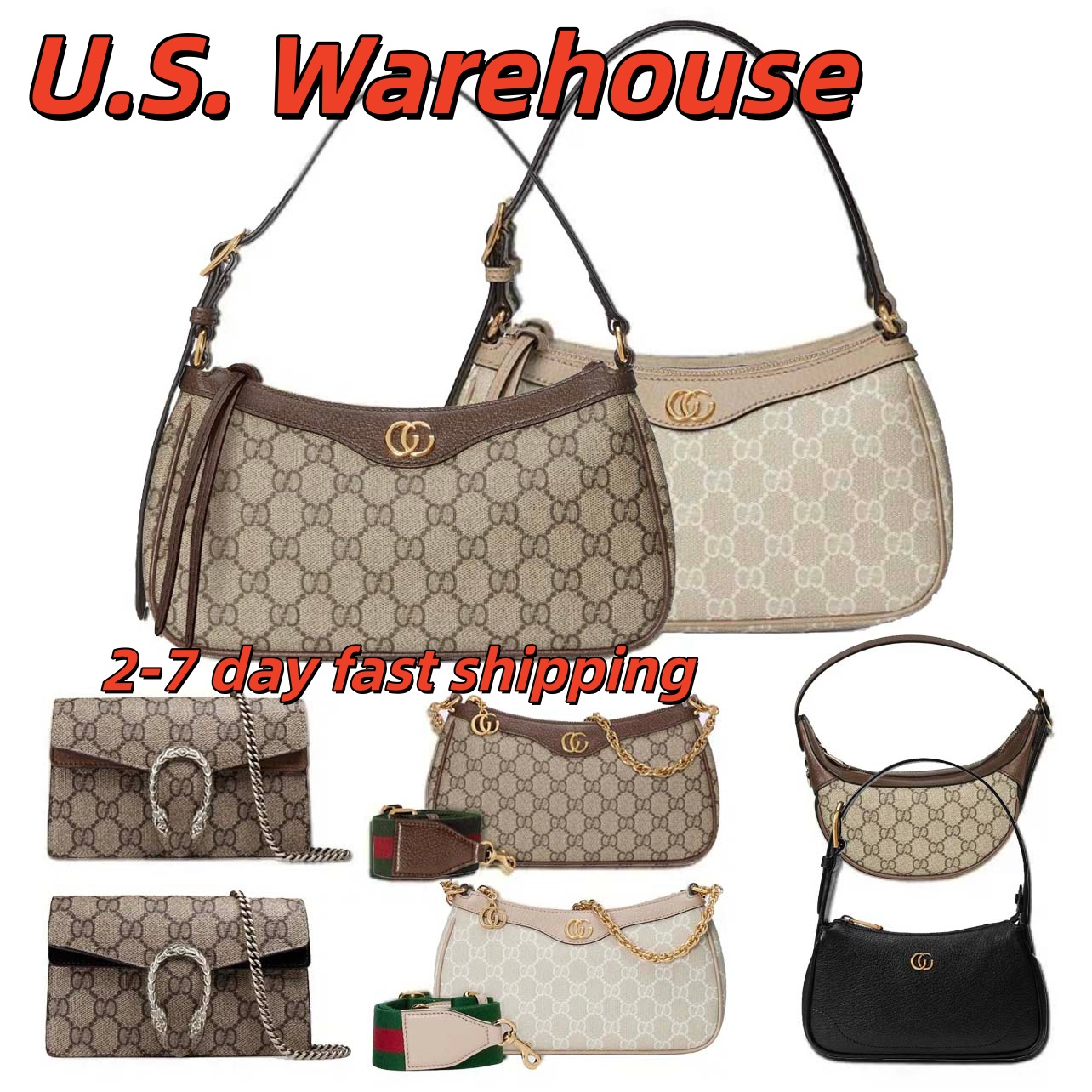 High Quality Designer Bag Shoulder bag Luxury Woman Wallet Brown Fashion Handbag Classic Women Bag Printed Retro Sweet Outdoors Purse Underarm Bag Cross Body Bag