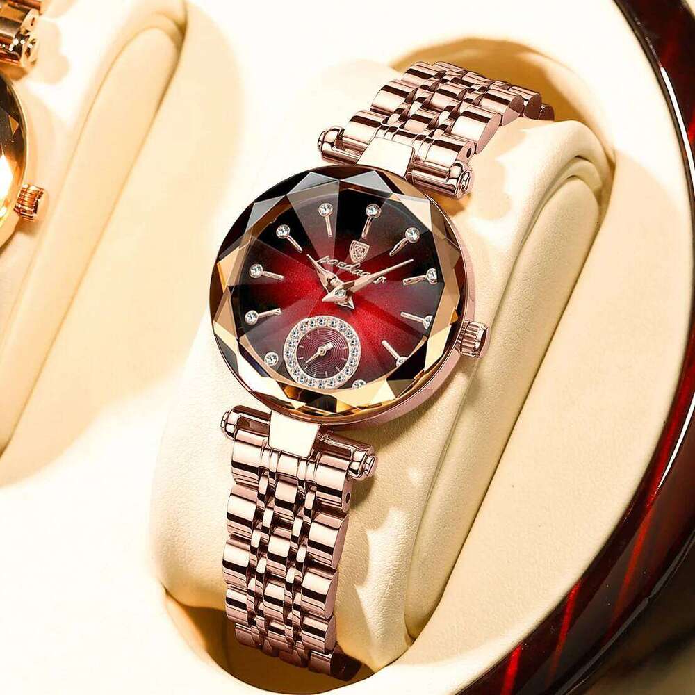 POEDAGAR Luxury Ladies Wristwatch Waterproof Stainless Steel Quartz Elegant Watches For Woman Simple Casual Dress Women's Watch XJ260303
