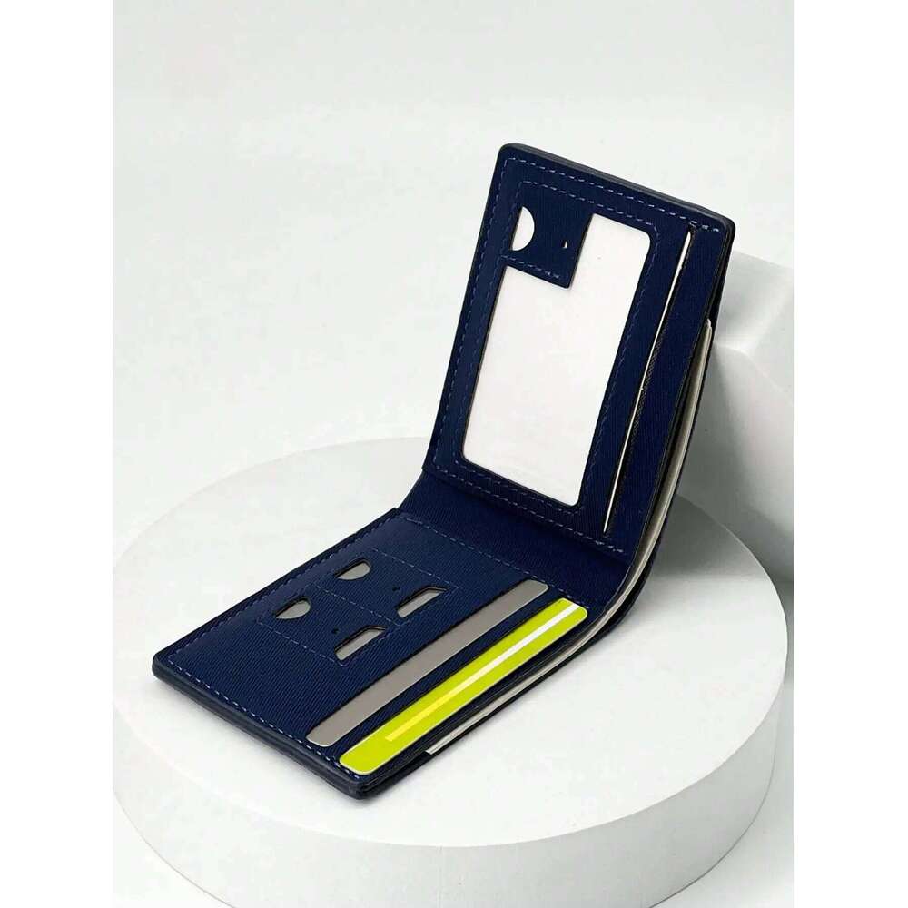 Men's Slim Mini Short Wallet - Compact Multi-Card Slots Lightweight Pocket-Friendly Design, Ideal Gift For Men C260304