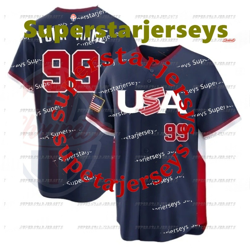 Aaron Judge Team USA 2026 World Baseball Classic Jerseys Paul Skenes Pete Crow-Armstrong Tarik Skubal WBC Cal Raleigh Harper United States