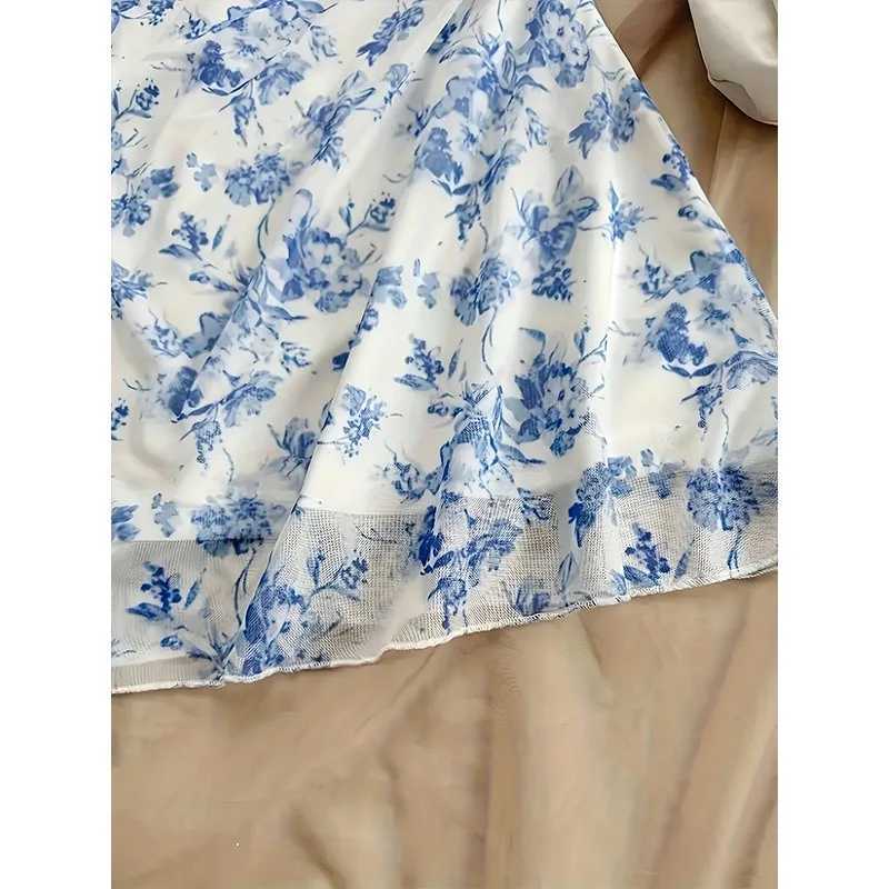 Dresses Spring Summer Cute Dating Ditsy Floral Sleeveless Square Neck Mini Cami Casual Dresses For Women M260304