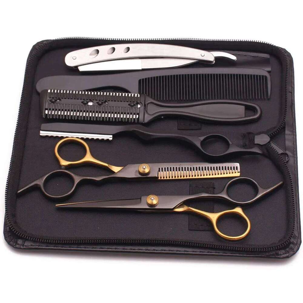 6" JP Stainless Hairdressing Barber Shop Hair Cutting Scissors Thinning Shears Haircut Set Dropshipping H260303