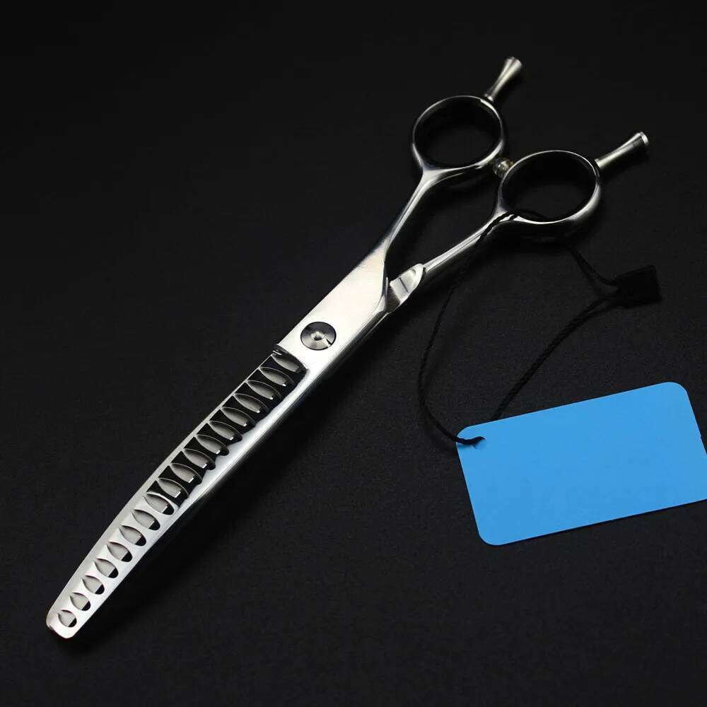 Professional Japan 440c 7 '' Upscale pet dog grooming Curved hair haircut barber Thinning shears Hairdresser scissors H260303