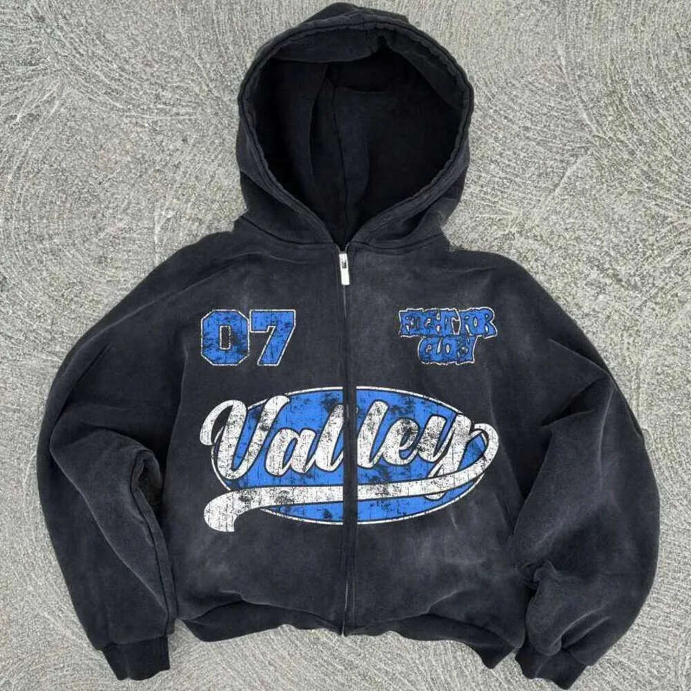 Men's Hoodies Sweatshirts hiphop personty pattern print hoodie strtwear Harajuku jacket gothic casual zip up hoodies Men's Clothing