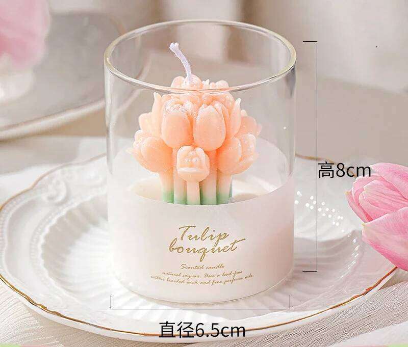 Handmade Wedding Bouquet Scented Aromatherapy, Soy Wax Candle, Birthday Candles Wedding, Home Decoration for Party W260304