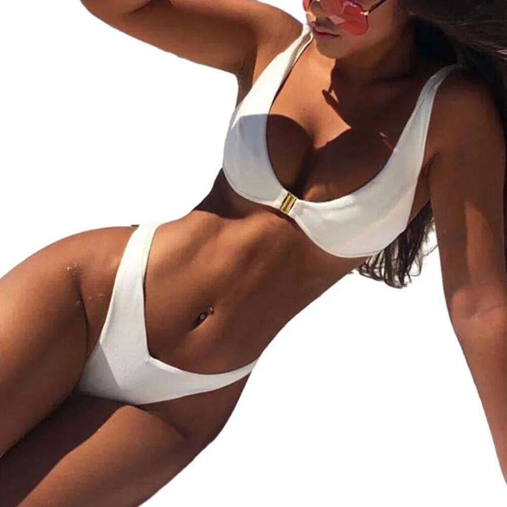 Vacation Club Holiday Bikini Set Swimwear Bathing Suits Slight Strech Swimsuit Sexy Swimming Two Piece Womens Female Stylish Y260303