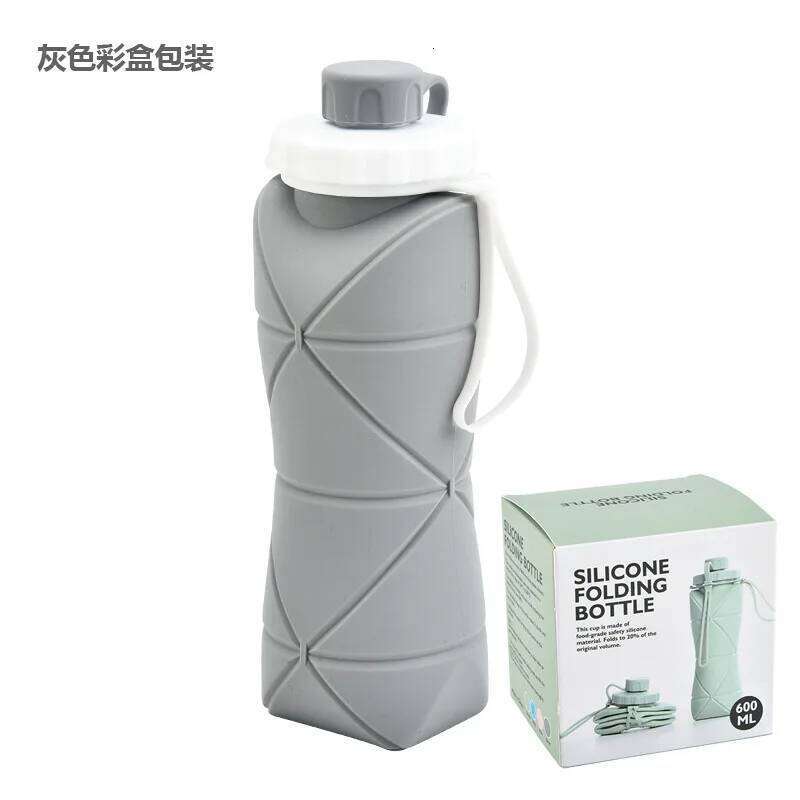 1Pieces Creative Silicone Cups Outdoor Sports Bottle Large Capacity Travel Water Folding Silica Gel Coffee Cup S260303