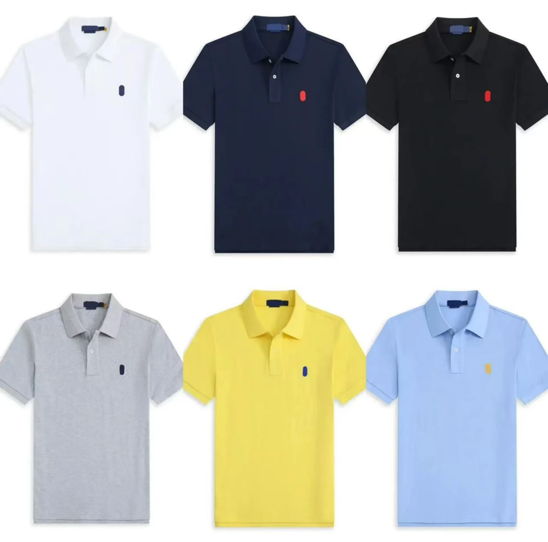 Polo Shirt Men's and Women's T-Shirt Designer Summer Casual Short Sleeve 100%Cotton Tshirt Mens Tee Fashion Embroidery Asia sizeS-2XL 2026