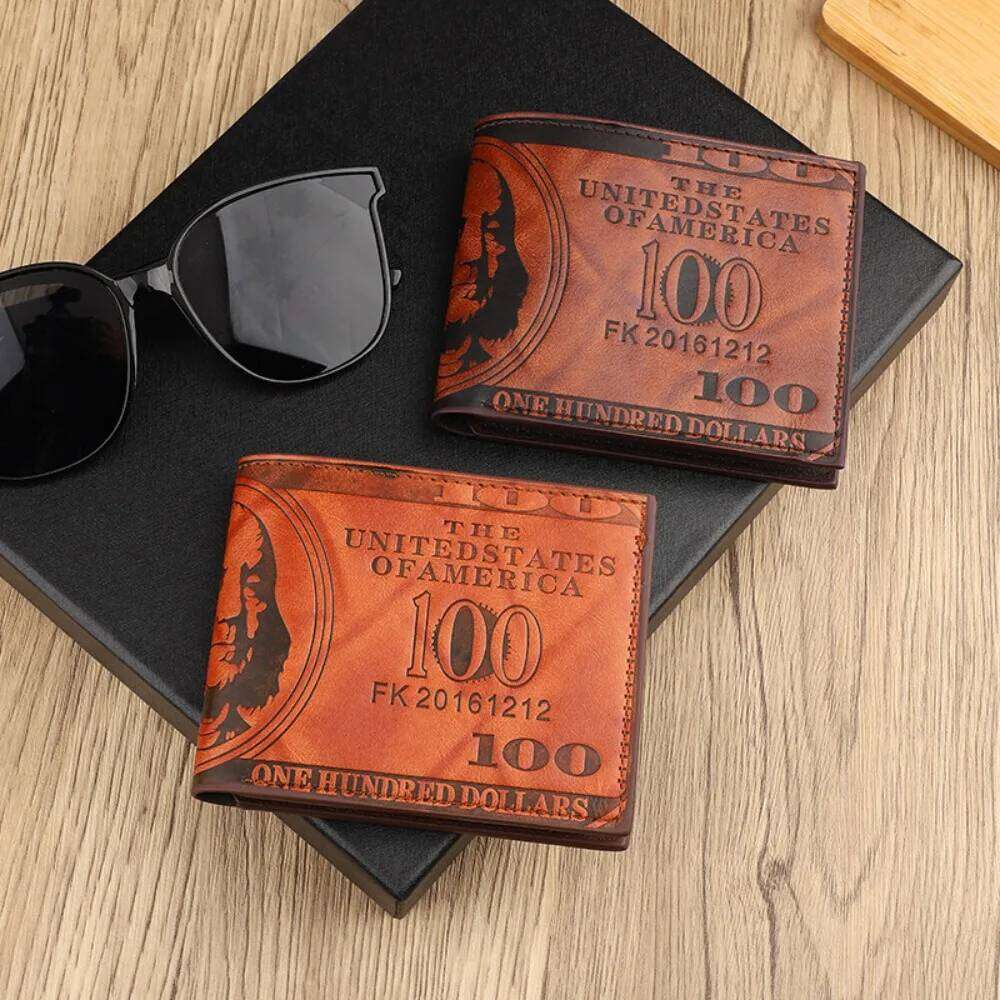 Men's Wallets With PatternWallet Male PU Leather Walet Photo Card Holder Fashion Large Capacity Wallet Purse Bag C260304
