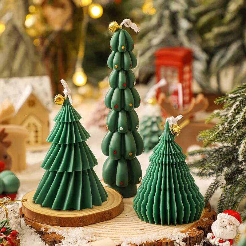 New Tree Shaped Aromatherapy Scented Handmade Candles Gift Home Decoration Christmas Candle W260304