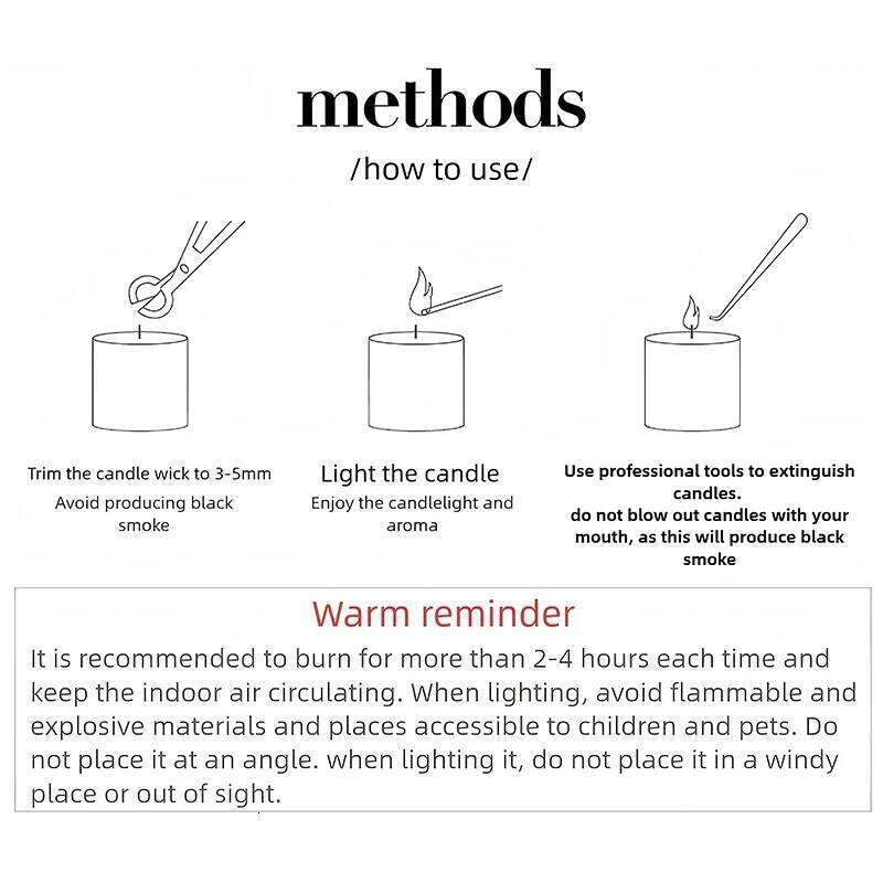 Aromatherapy Natural Soy Candle Home Decoration Scented Candles for Stress Relief and Skin Moisturizing SPA Souvenir Gift W260304