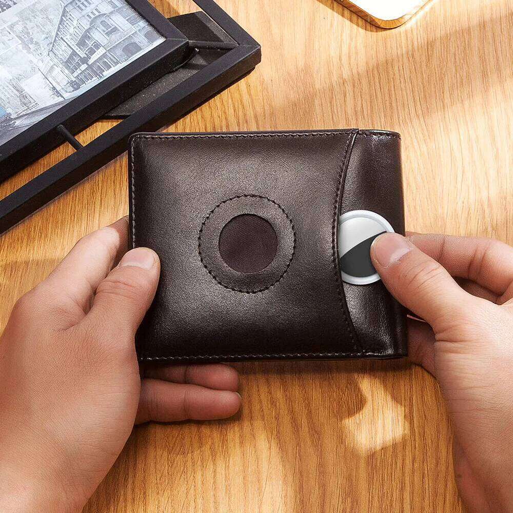 HUMERPAUL Wallet for Men with AirTag RFID Blocking Bifold Card With ID Window & Secret Air Tag Holder Pocket C260304
