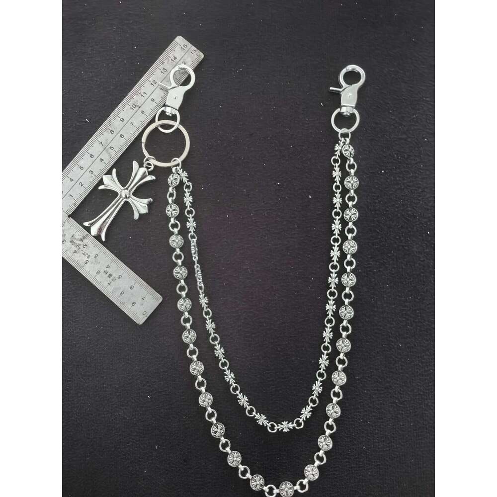 Pants Bag Sword Round Bead Cross Waist Lobster Clasp Pendant Jeans Chain