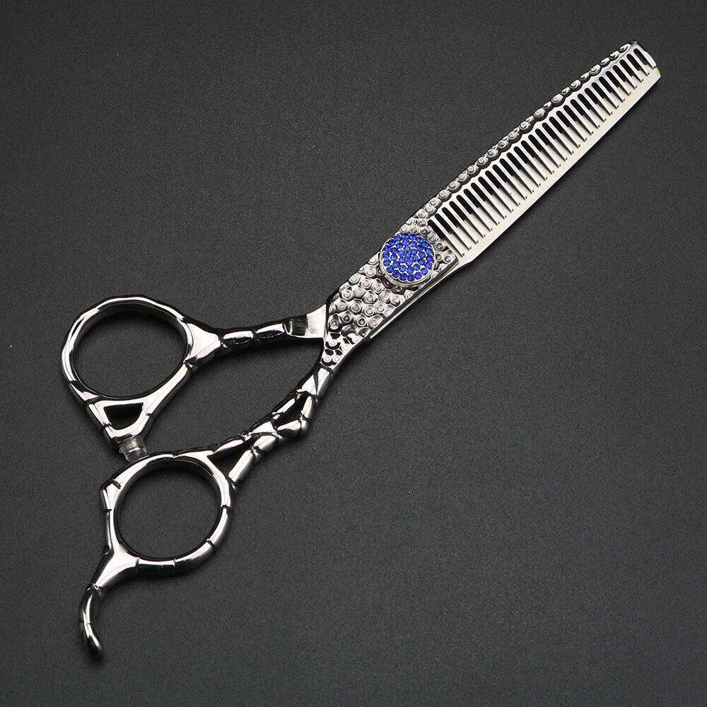 Forged hair 6 inch Japanese 440C steel cutting and thinning Barber scissors H260303