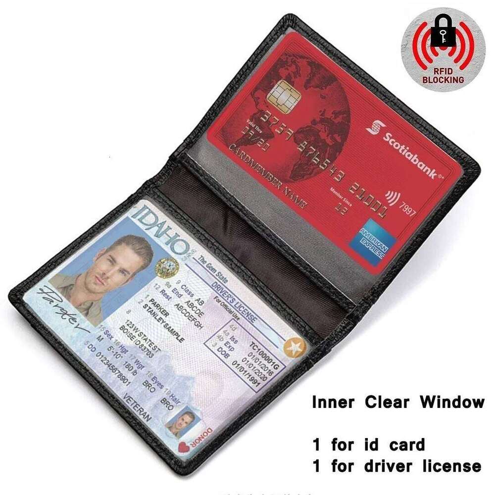 8 Slots Slim Genuine Leather Mini Credit Holder Wallets Purse Thin Small ID Card Holders Men Wallet C260304