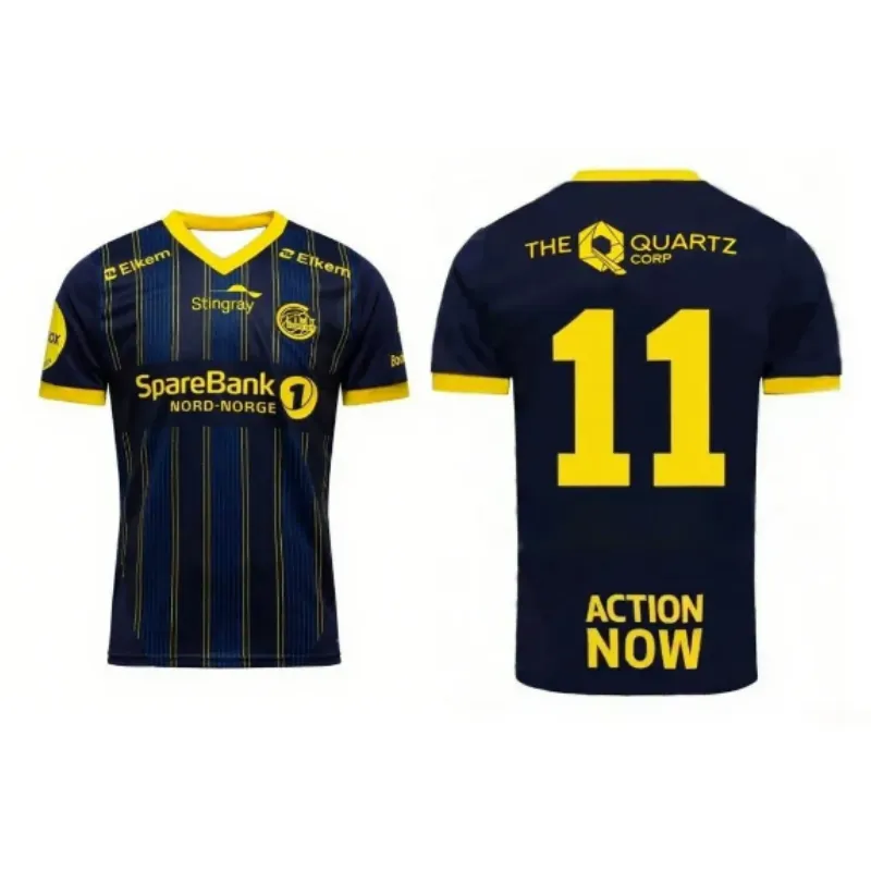 Men's T-shirt 25/26 Bodo Glimt Home Jersey Bodo Glimt Away Jersey Unisex T-shirt Men's and Women's Same Style Sports Training Jacket