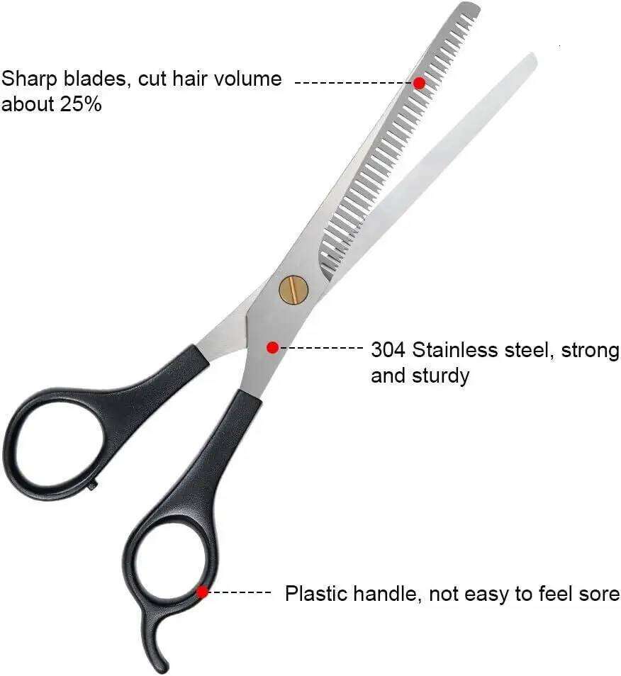 1/2/3pcs Professional Cutting Shears Stainless Steel Barber Scissors for Men Women Home & Salon Hair Trimming and Styling H260303