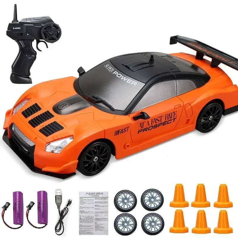 2.4G High speed Drift Rc 4WD Remote Control AE86 Model GTR Vehicle Car RC Racing Cars Toy for Children Christmas Gifts Z260303