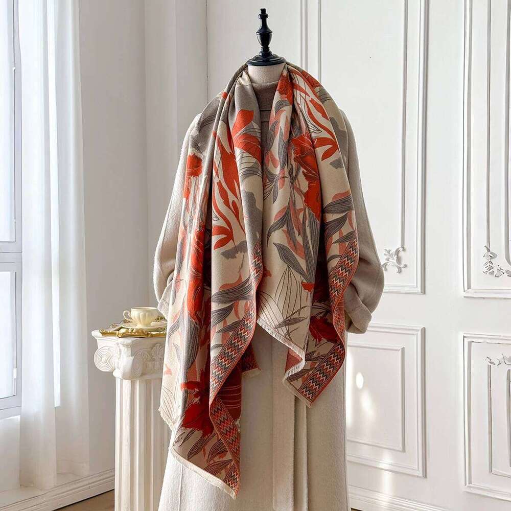 Luxury Brand Women's Cashmere Pashmina Shawl Soft Thick Warm Winter Wrap Scarf Female Bandana Style Blanket Bufanda XJ260304