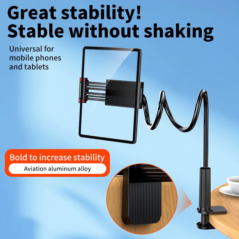 Lazy mobile phone holder Spiral base Bed desktop Lazy artifact Bedside mobile phone tablet holder