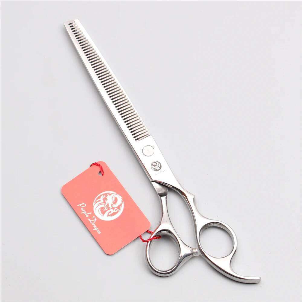 Grooming for Dog Purple Dragon 7.5" Japan Stainless Thinning Cutting Shears Pet Scissors Silver H260303