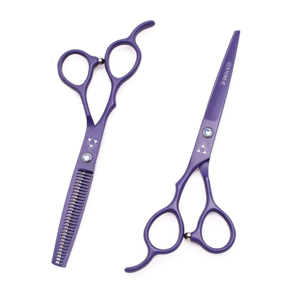 5.5 6.0 Hair Scissors For Left Hand Japan 440C Professional Hairdressing Barbers Cutting Set Thinning Shears Hairdresser B8001 H260303