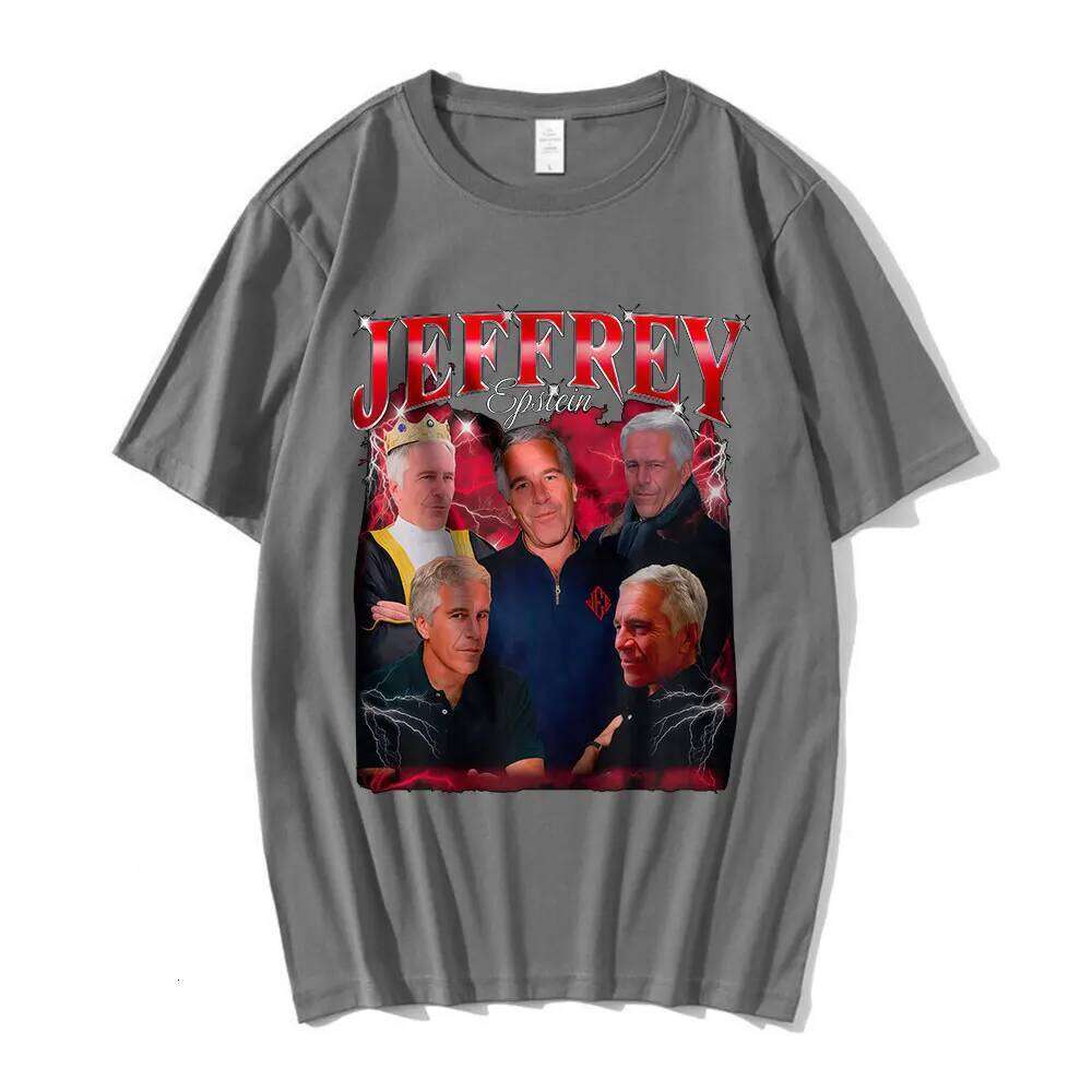 Jeffrey Epstein Graphic Print T Shirt Men Fashion Vintage Short Sleeve T-shirt 100% Cotton Casual Cozy Oversized T-shirts Unisex H260304