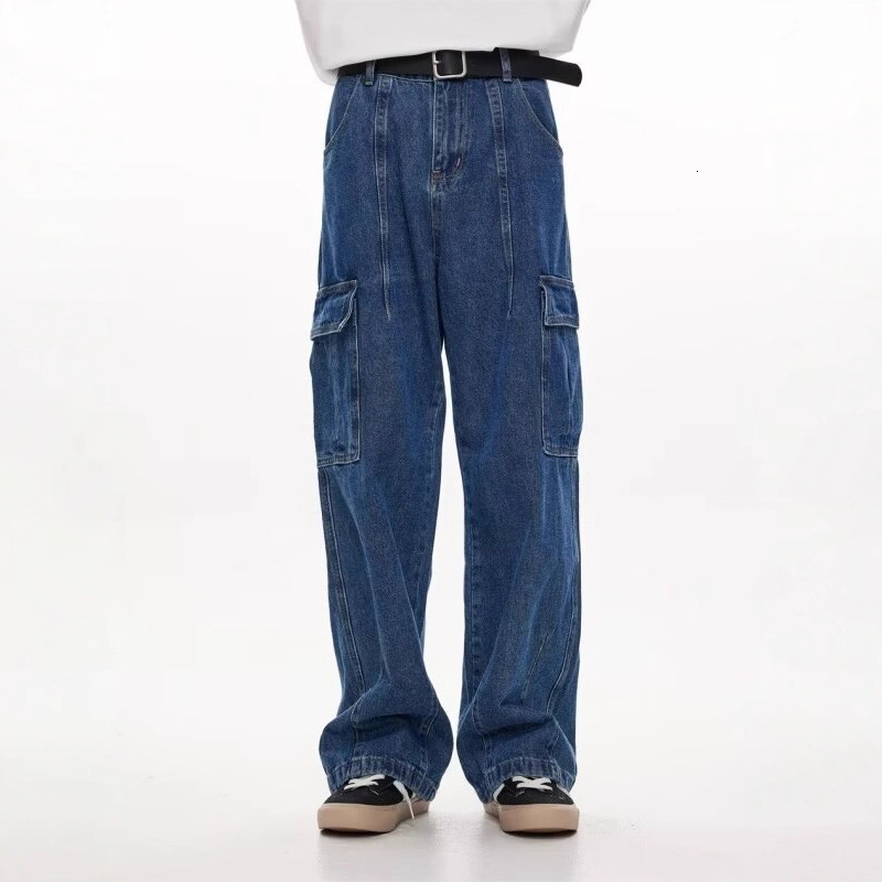 2026 Fashionable Loose Straight American-style Jeans For Men Early Designer Pants Autumn Couple's Wide-leg Casual Spring Trousers For Women