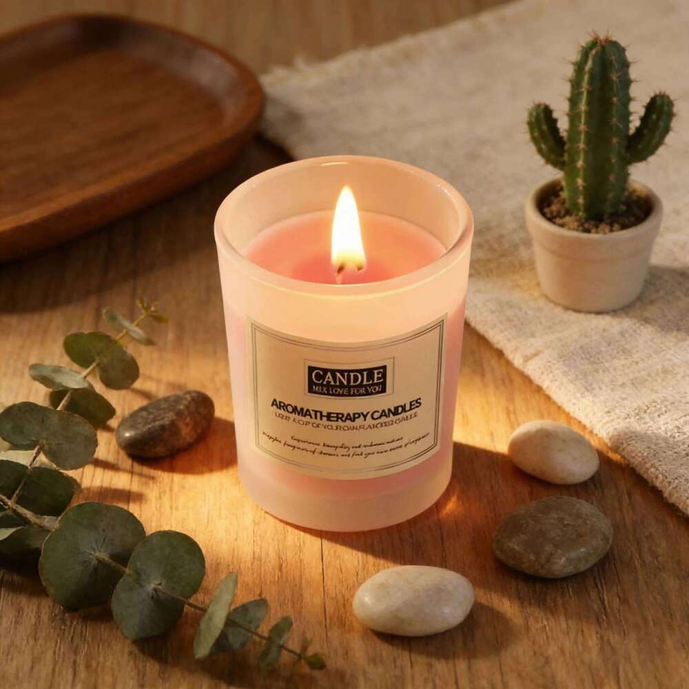 Premium Scented Long-Lasting Fragrance Natural Soy Wax Candle for Home Decor Bedroom Living Room Aromatherapy Gift W260304