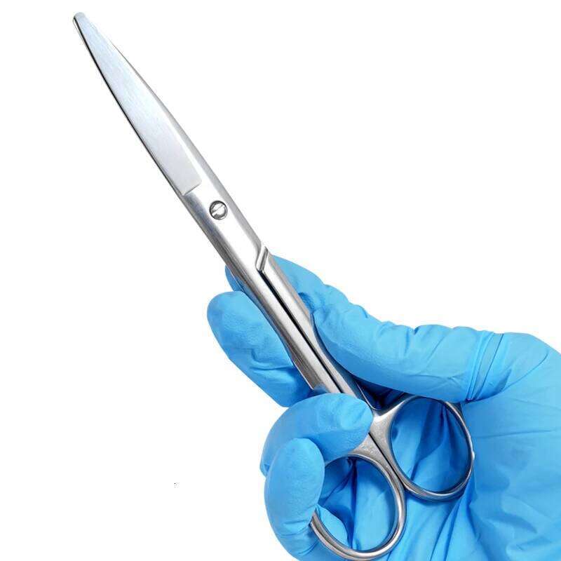 Dental Gauze Bandage Straight Curved Nursing Scissors Safe Blunt Tip Tissue Cutting H260303