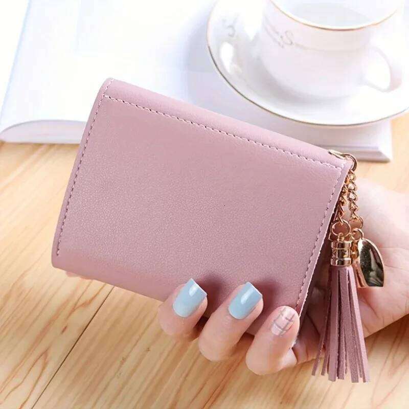 Personalized Womens Card Holder Wallet - Engraved Text Name Faux Leather Purse Anniversary Birthday Gift for Her Wife and Girls C260304