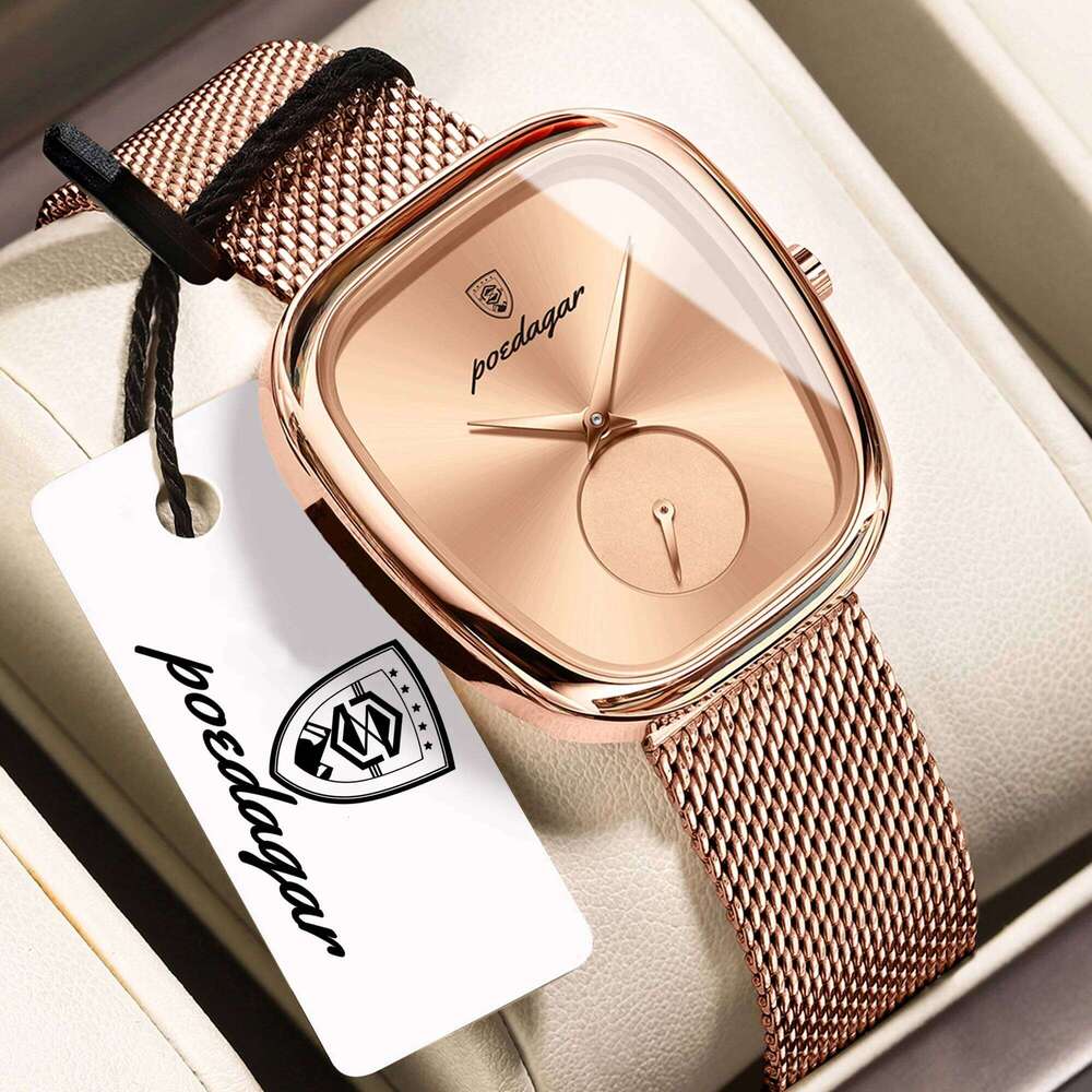 POEDAGAR Top Elegant Fashion Woman Wristwatch Waterproof Stainless Steel Ladies Watch Luxury Women's Quartz Watches Female Reloj XJ260303
