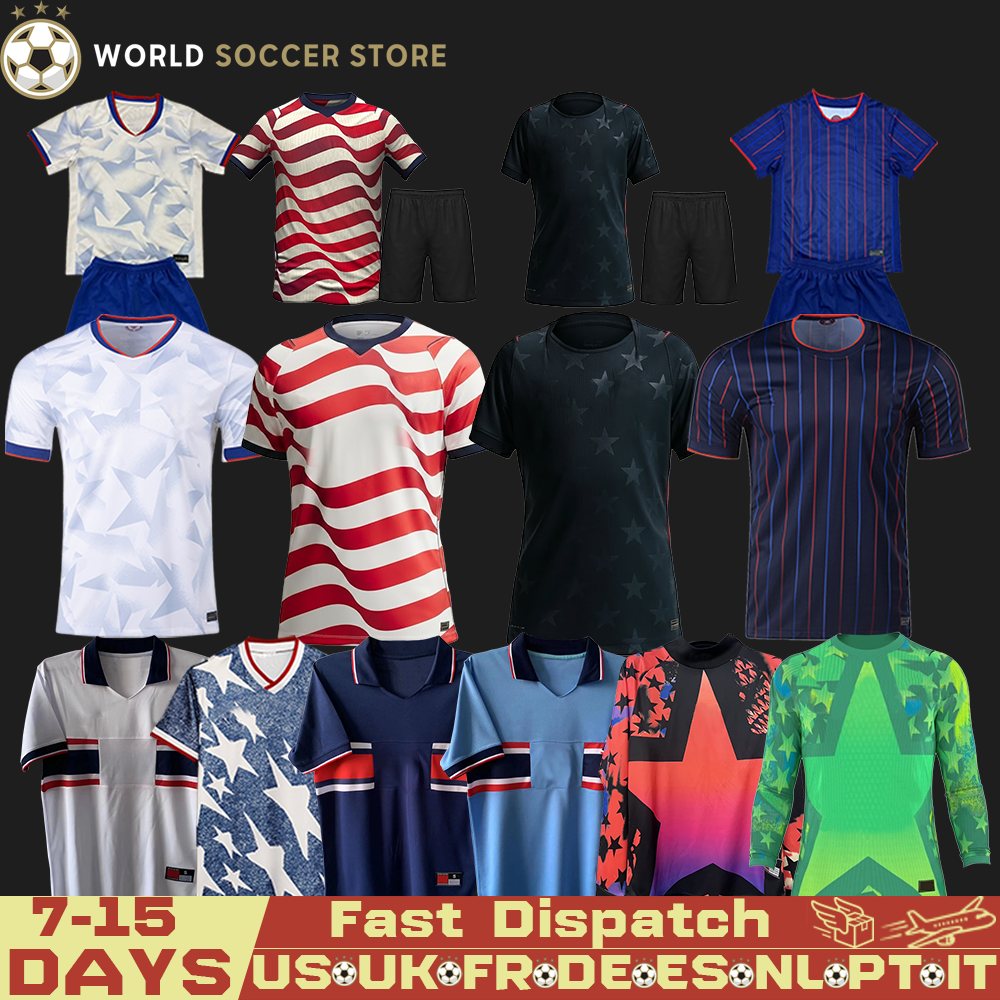 2026 World CUP 25 PULISIC MCKENNIE Football Jersey ERTZ ALTIDORE PRESS WOOD MORGAN LLOYD 25 26 America Football Shirt United States Camisetas UsA UsMNT PLAYER Men Kit