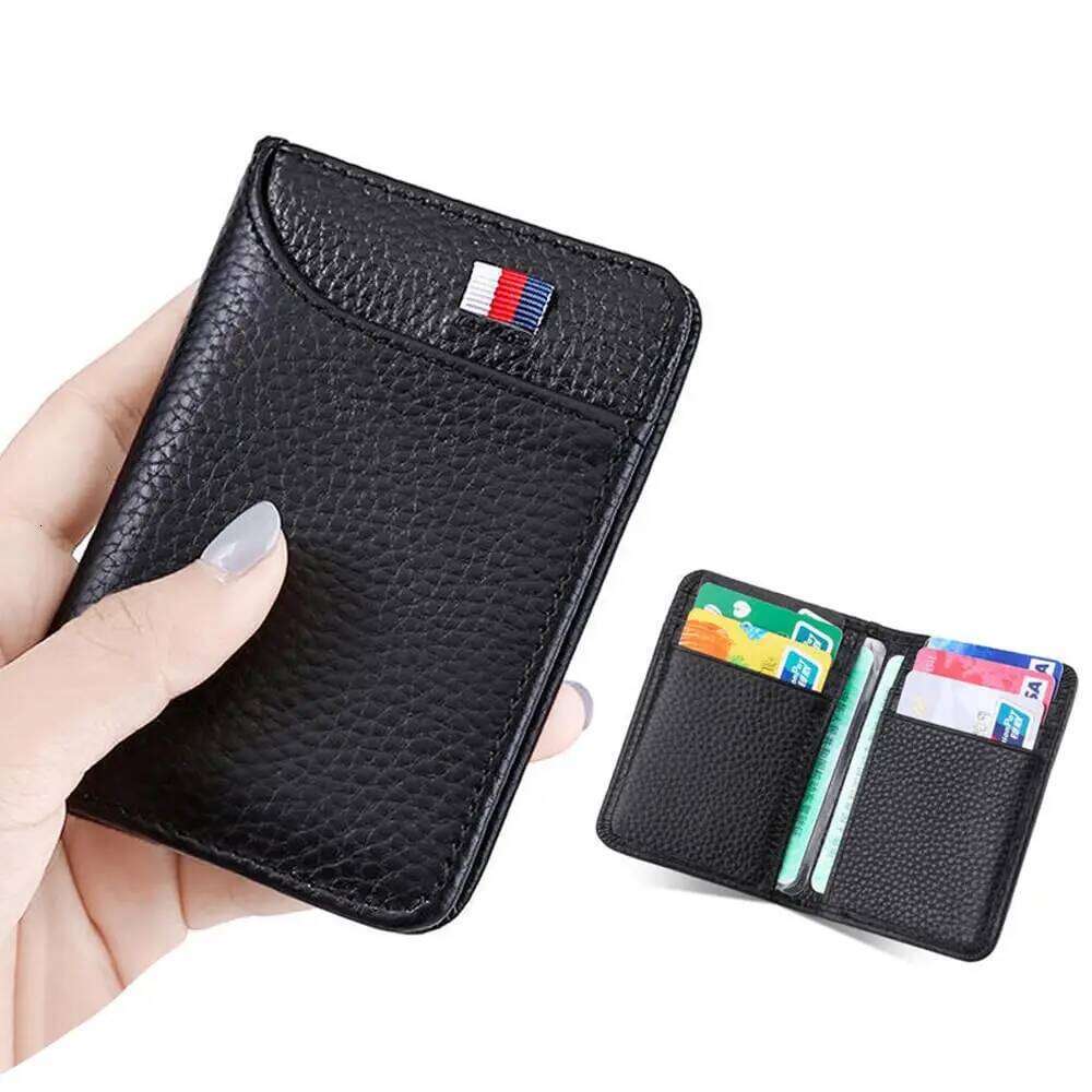 Portable Super Slim Soft PU Leather Mini Credit Purse Card Holders Men Wallet Thin Small Short Wallets New C260304