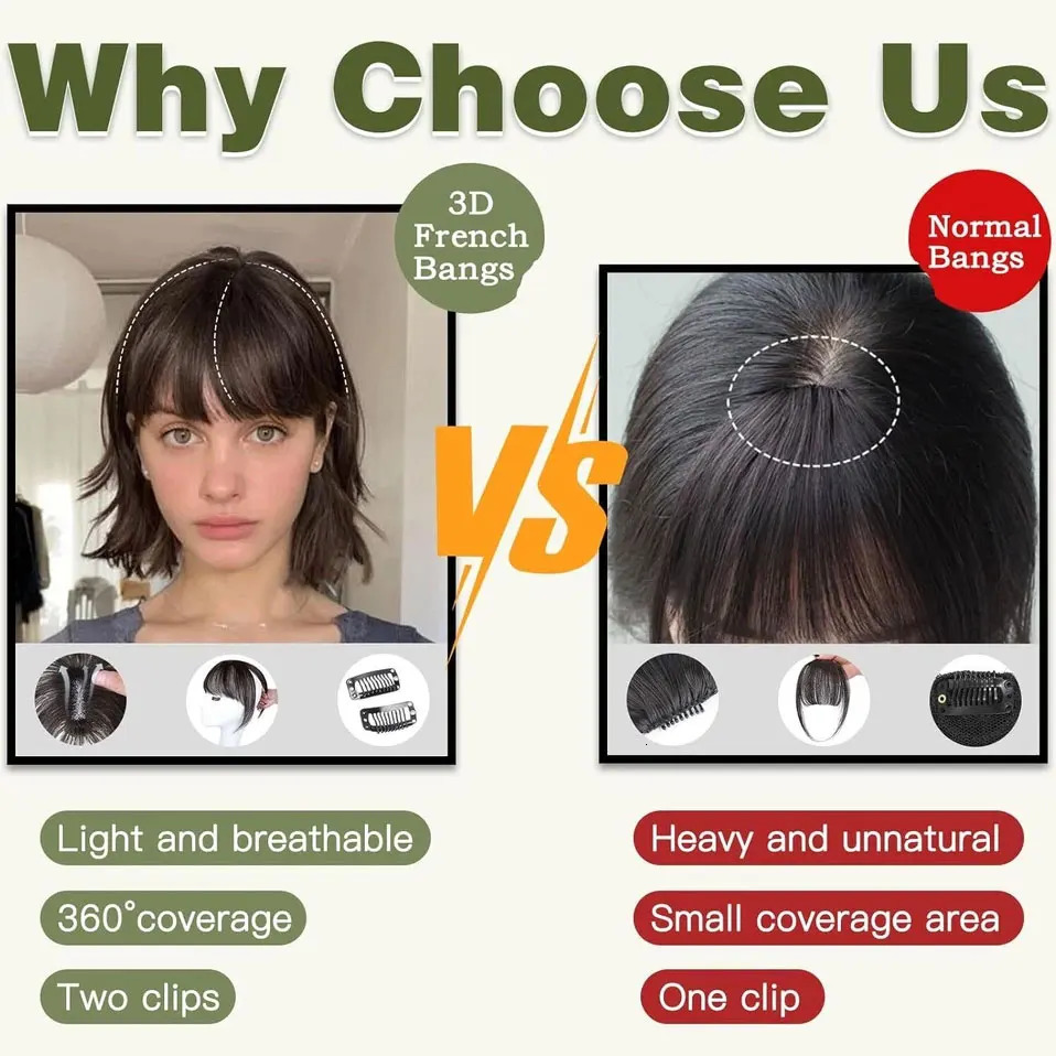 S-noilite 24x315 Fringe Air Bang 100 Human Hair Topper Natural Hairline for Women Clip In Hairpieces 10g Light Bangs 10 260208