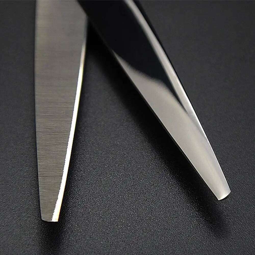 Japan 440C Titanium Qlating Barber Professional Scissors for Hairdresser 5.5 / 6.0 Cutting Thinning Black Hair Scissor Shears H260303