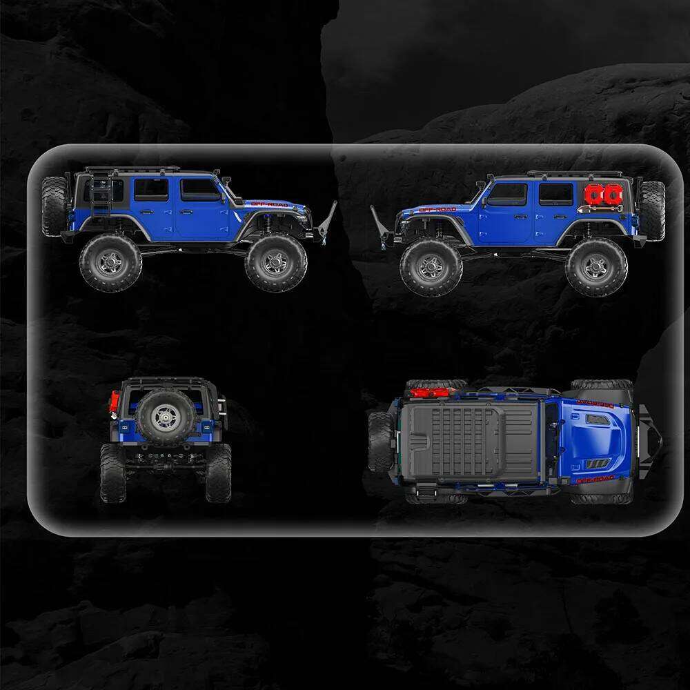 RC Car 1/10 HB RTR Remote Control Vehicle 2.4G Full Proportional Rock Crawler LED Light 4WD Off-Road Climbing Truck Toys Gifts Z260303
