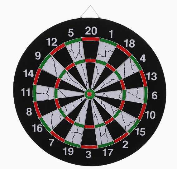 Flocked double-layer aluminum-edge office entertainment dartboard for dart games and leisure targets H260304