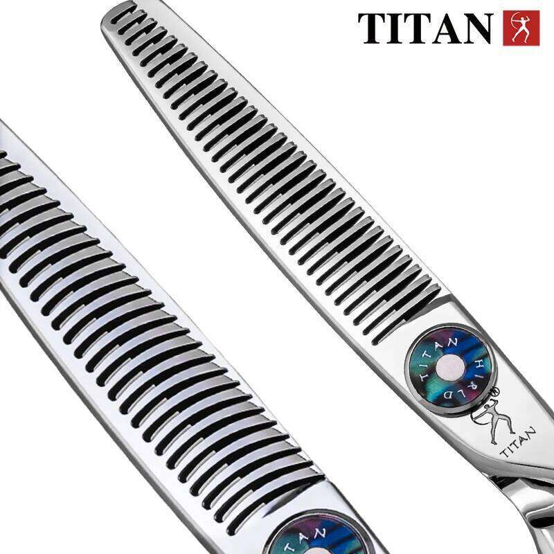 TITAN professional barber hairdressing cutting thinning shear salon hair tool high-end cut scissors 6inch H260303